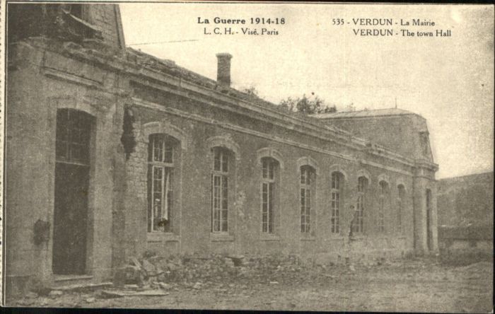 Verdun Meuse Verdun Mairie Town Hall Guerre Zerstöru