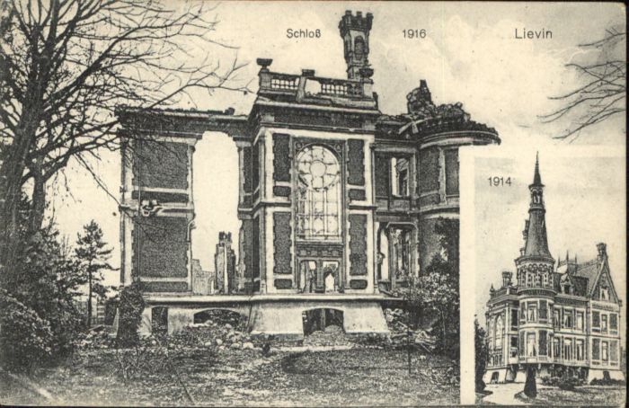 Lievin Schloss Zerstörung