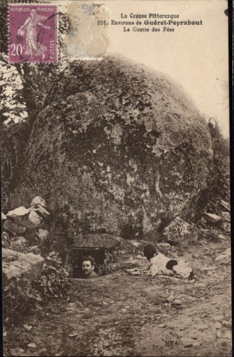 Gueret Creuse Peyrahout Grotte Fees Höhle