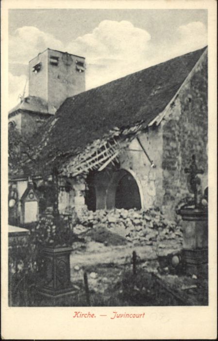 Juvincourt-et-Damary ? Kirche Zerstörung