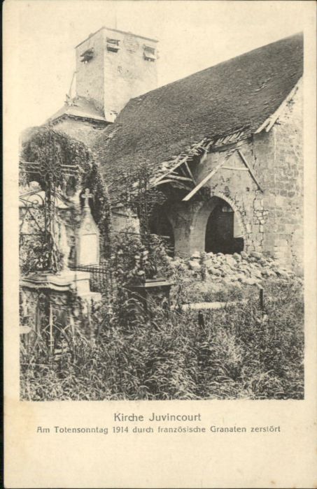 Juvincourt-et-Damary ? Kirche Zerstörung