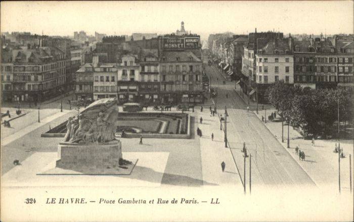 Le Havre Place Gambetta Rue Paris