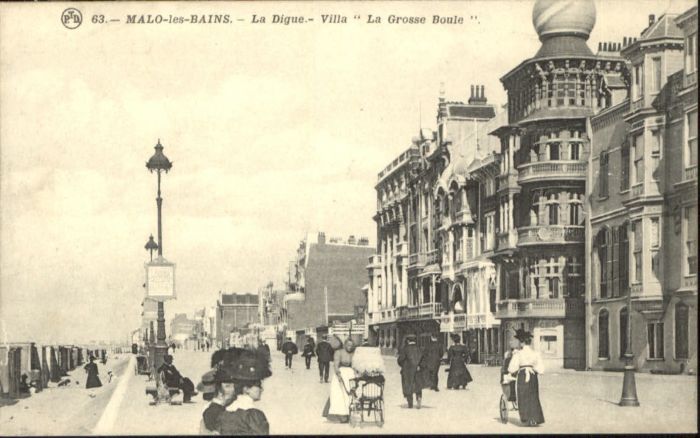 Malo-les-Bains Digue Villa la Grosse Boule