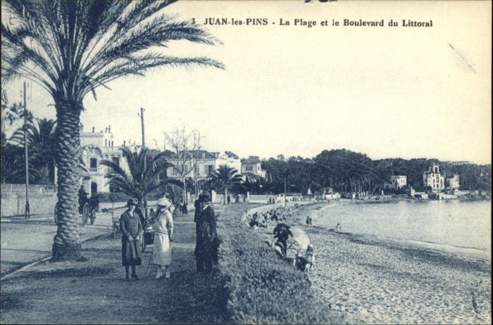 Juan-les-Pins Antibes 06 Juan-les-Pins Plage Boulevard Littoral