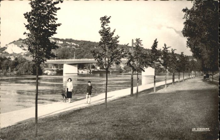 Vernon Eure Promenade Bord Seine