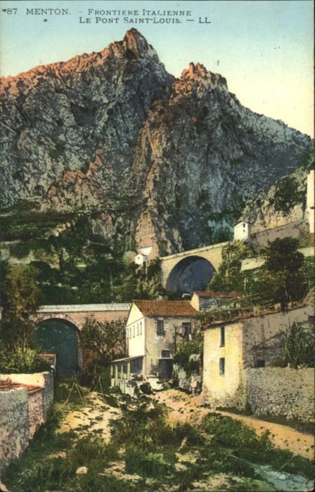 Menton Alpes Maritimes Menton Pont Saint-Louis