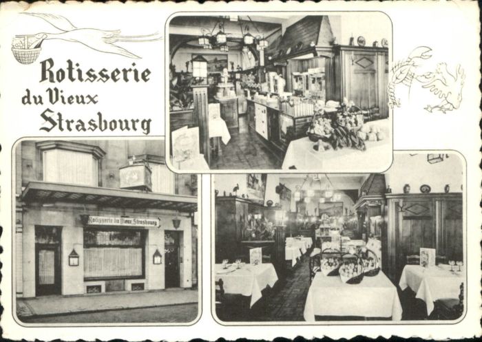 Bruxelles Bruessel Rotisserie du Vieux Strasbourg Storch