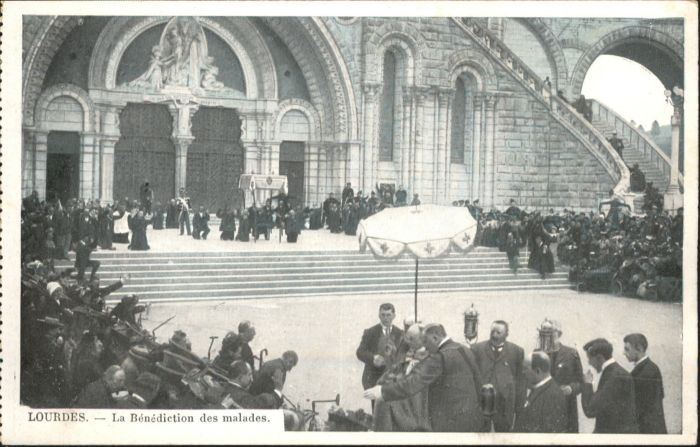 Lourdes Hautes Pyrenees Lourdes La Benediction des malades