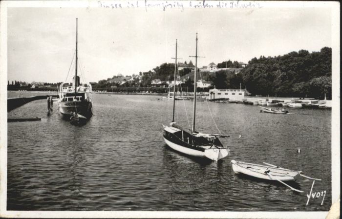 Thonon-les-Bains Hafen Schiff