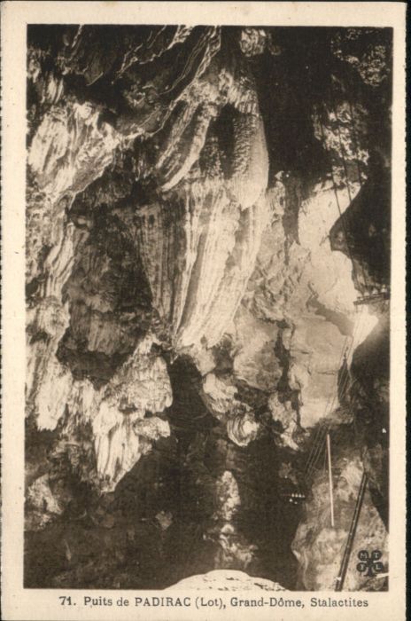 Padirac Grotte Höhle Grand Dome Stalactites