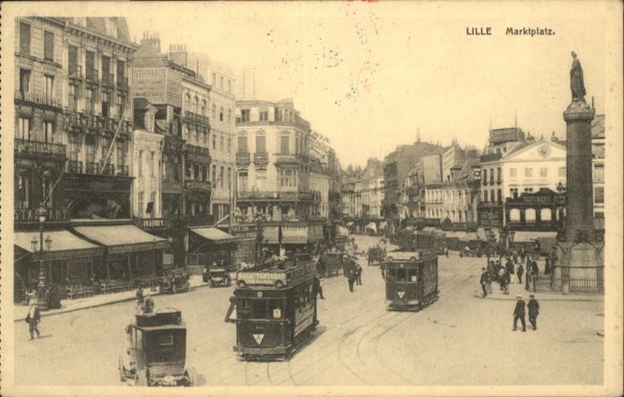 Lille Nord Lille Strassenbahn Marktplatz