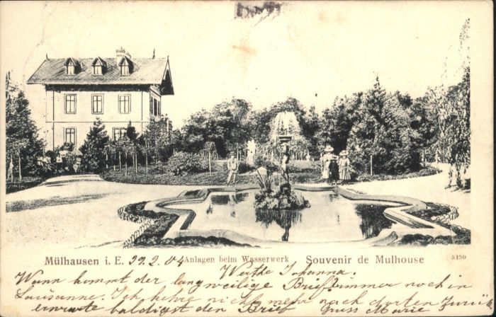 Mulhouse Muehlhausen Mulhouse Wasserwek Brunnen