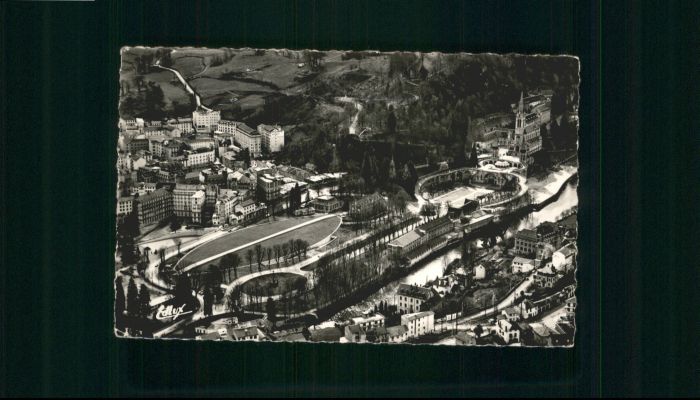 Lourdes Hautes Pyrenees Lourdes Fliegeraufnahme