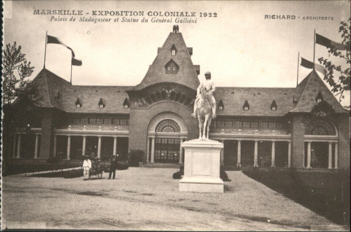 Marseille Bouches-du-Rhone Marseille Palais de Madagascar Statue G