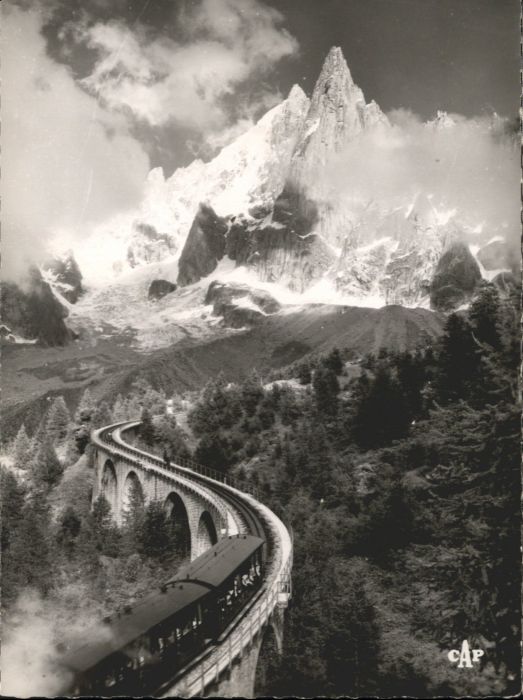 Chamonix Chamonix-Mont-Blanc Brücke Zug