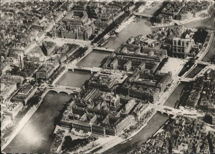Paris La Cite Fliegeraufnahme