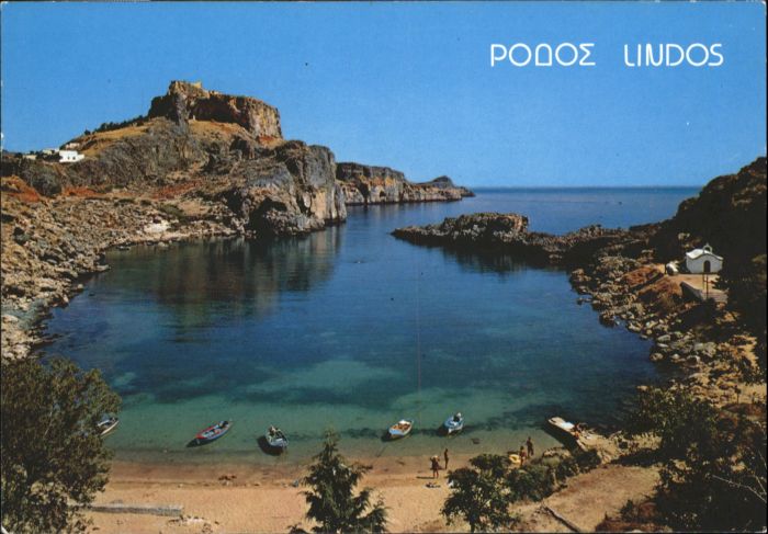 Lindos Lindo Lindos Rhodos St. Pauls Hafen