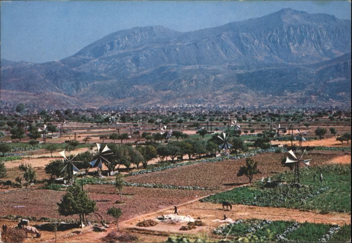 Crete Kreta Plateau Lassithi Hochflaeche Muehle x