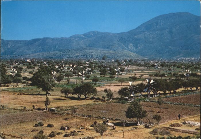 Crete Kreta Plateau Lassithi Hochflaeche Muehle *