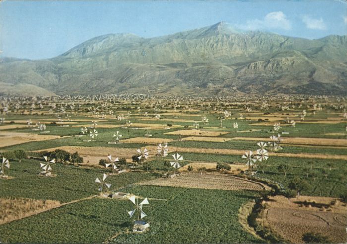 Crete Kreta Lassithi Plateau Hochflaeche Muehle Windmills *