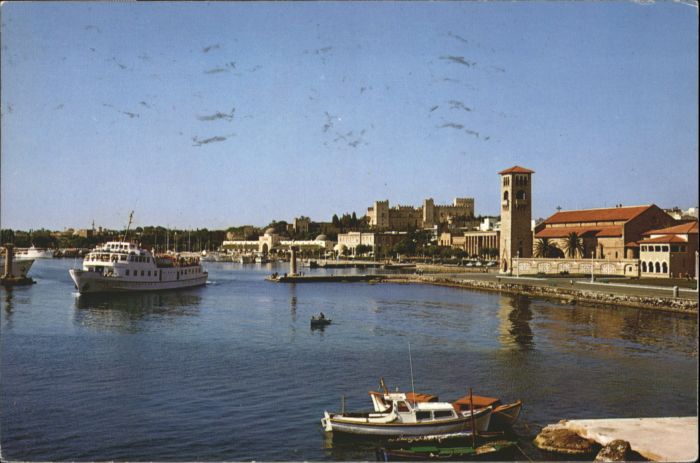 Rhodes Rhodos Greece Rhodes Rhodos Port Hafen