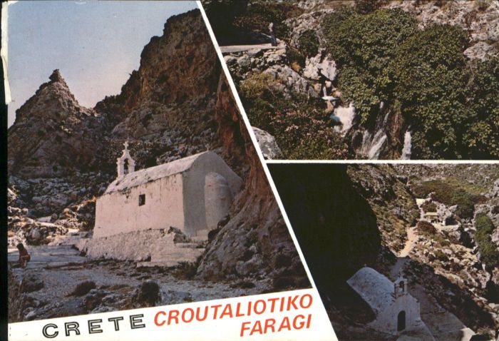 Rethymnon Kreta Rethymnon Crete Kreta Croutaliotiko Faragi Ravine Schlucht