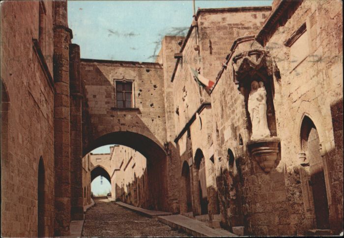 Rhodes Rhodos Greece Rhodes Street of the Knights Ritterstra