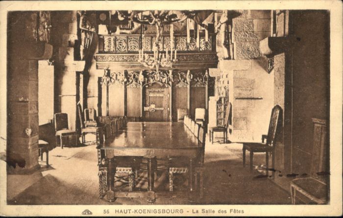 Haut-Koenigsbourg Hohkoenigsburg Haut-Koenigsbourg Festsaal