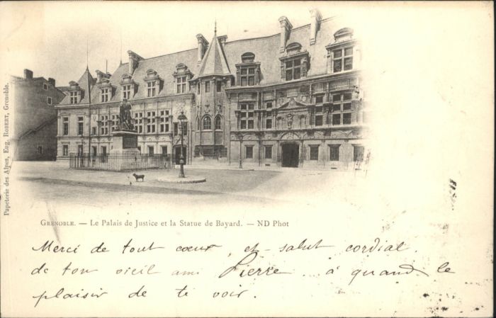Grenoble Le Palais de Justice Statue de Bayard