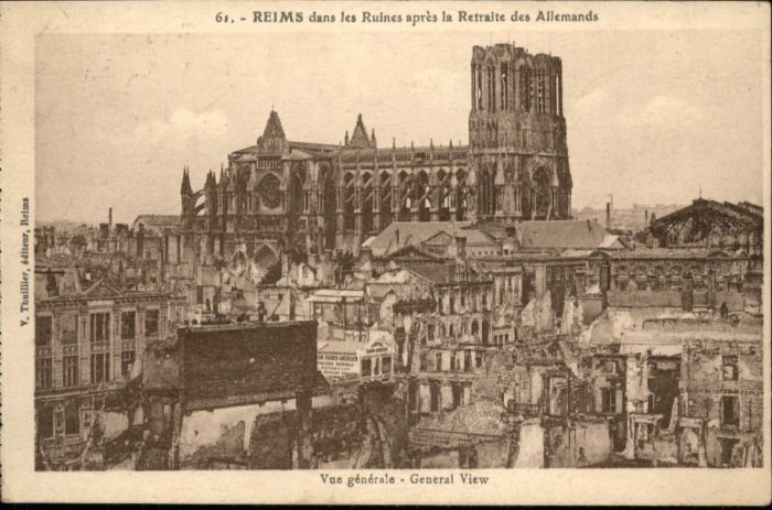 Reims Champagne Ardenne Reims Zerstörte Ruine