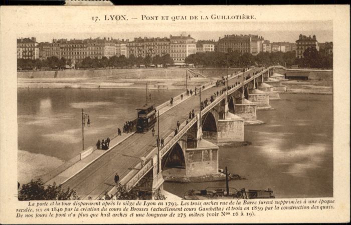 Lyon France Lyon Pont de la Guillotiere
