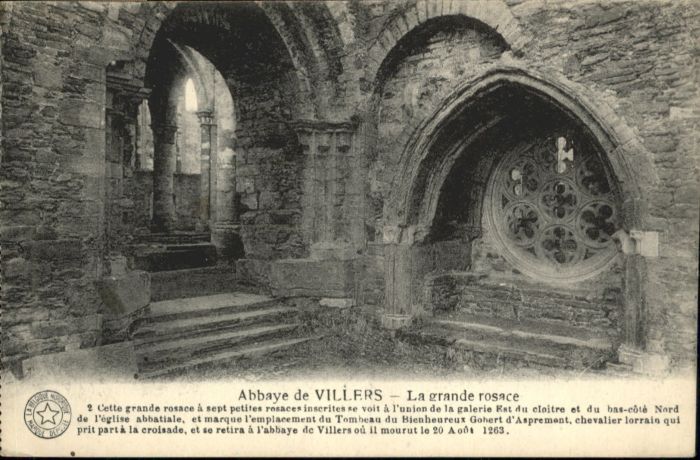 Villers-la-Ville Wallon Villers La grande rosace Abbaye