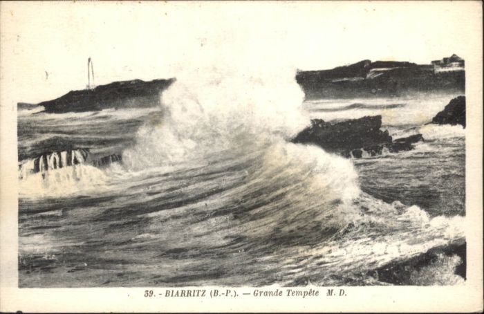Biarritz Pyrenees Atlantiques Biarritz Grande Tempete
