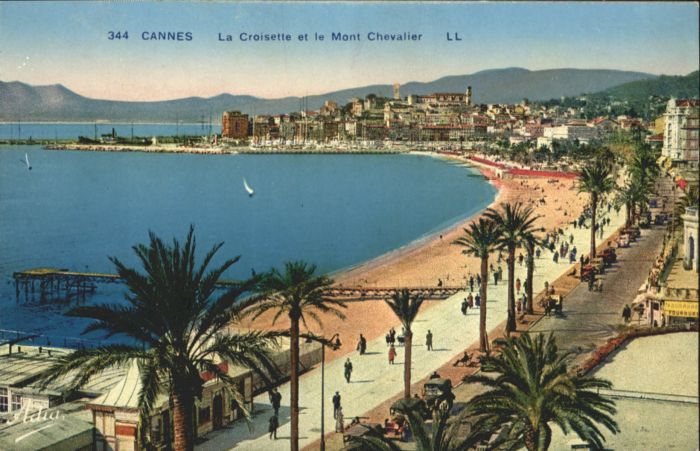 Cannes Alpes-Maritimes Cannes La Croisette le Mont Chevalier