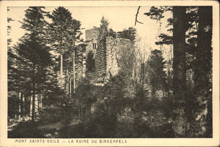 Mont-Ste-Odile Mont-Sainte-Odile  Mont-Sainte-Odile La Ruine du Birkenfel