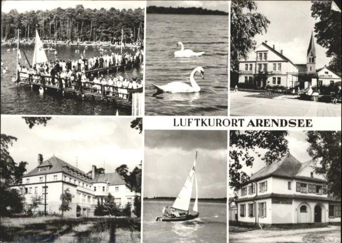 Arendsee Schiff Schwan
