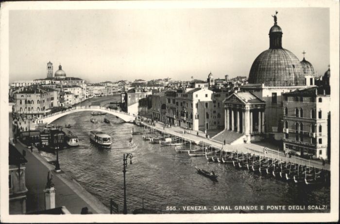 Venezia Venedig Venezia Canal Grande Ponte Degli Scalzi Bruecke Schiff