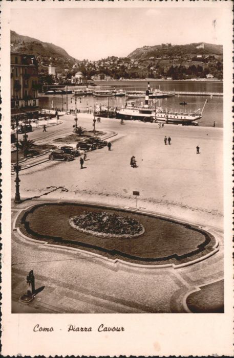 Cernobbio Lago di Como Como Piazza Cavour Schiff