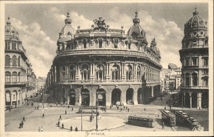 Genova Genua Liguria Genova Piazza Ferrari Strassenbahn Bus