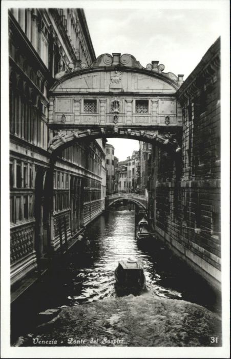 Venezia Venedig Venezia Ponte Sospiri Boot