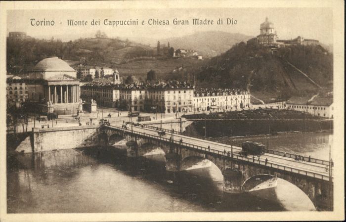 Torino Bruecke Monte Cappuccini Chiesa Madre Dio