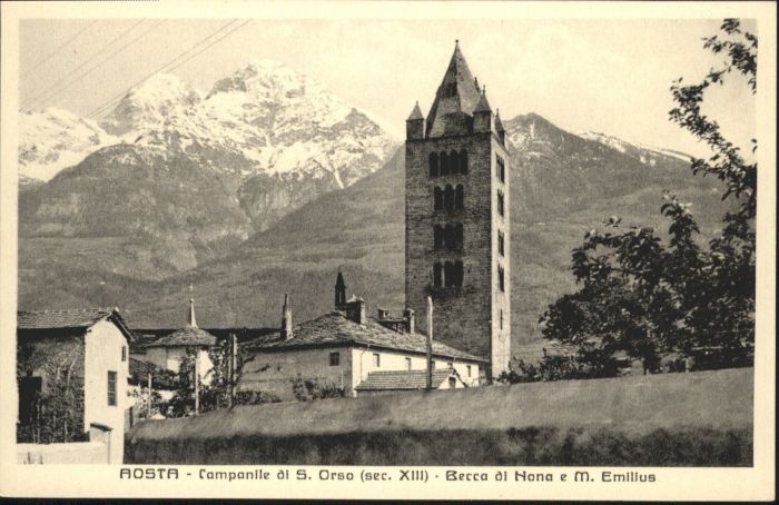 Aosta Campanile S Orso Becca Nana M Emilius
