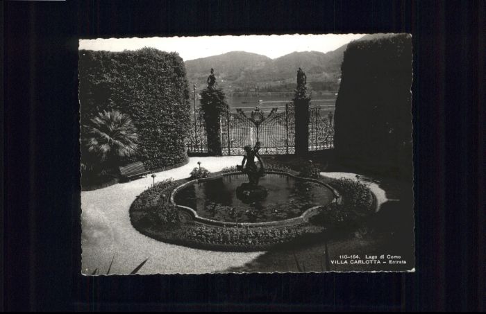 Cernobbio Lago di Como Como villa Carlotta Brunnen