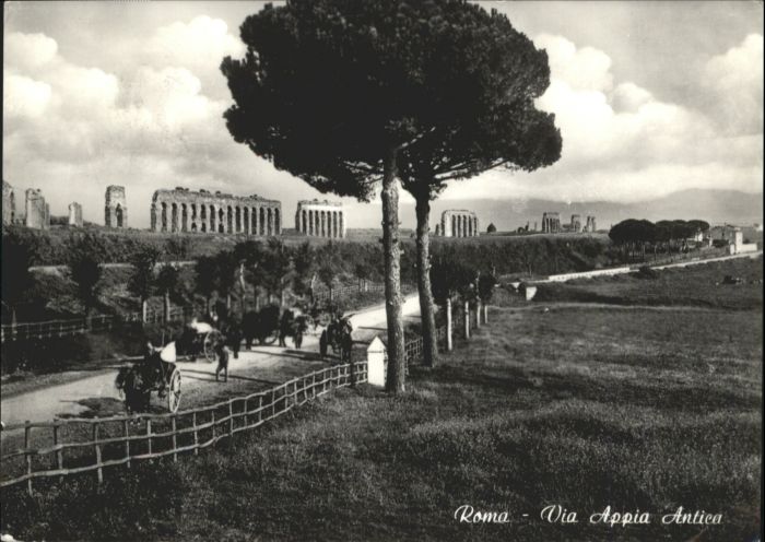 Rom Roma Roma Appia Antica Kutsche  Esel