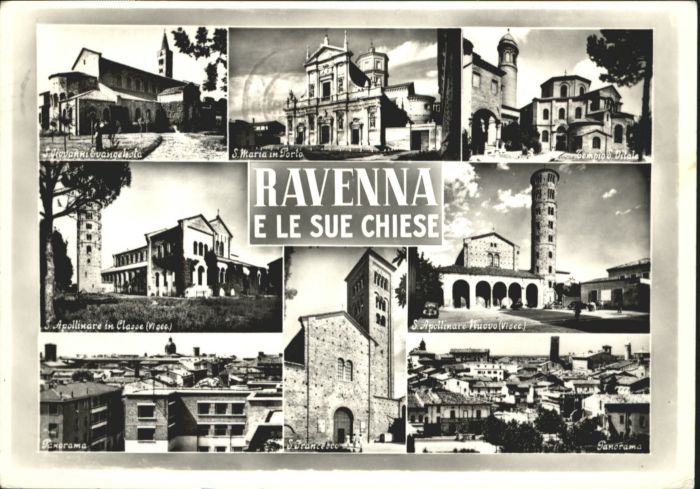 Ravenna Italia Ravenna Sue Chiese S Maria Porto S Francesco  S Apollinare Classe