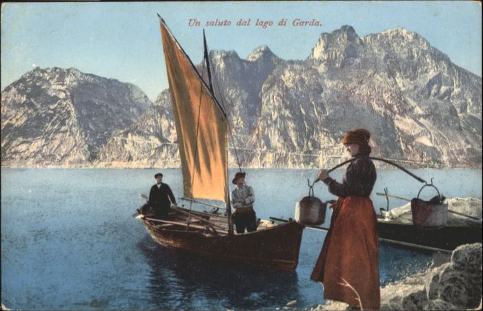 Gardena Passo di Groednerjoch IT Gardena See Schiff