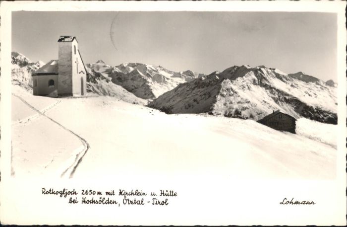 Hochsoelden tztal Tirol Rotkogljoch Huette Kirche x
