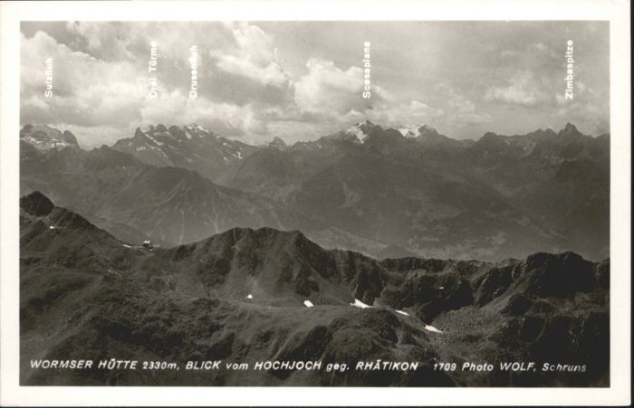 Schruns Vorarlberg Wormser-Hütte Hochjoch Rhätikon *
