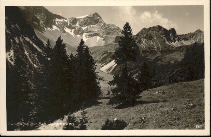 Bludenz Vorarlberg Zalimalpe Pagülerschrofen