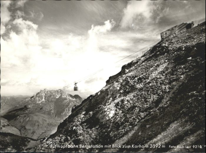 Seilbahn Rüfikopf Bergstation Karhorn Foto-Risch